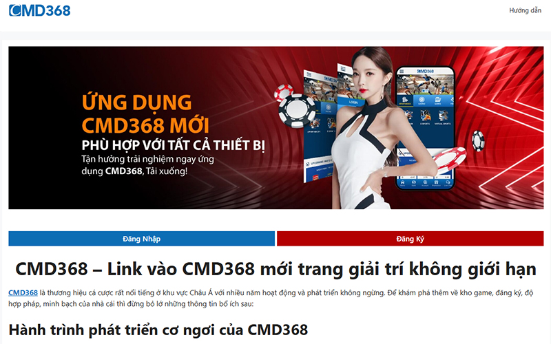 CMD368 - Link v\u00e0o CMD368 m\u1edbi trang gi\u1ea3i tr\u00ed kh\u00f4ng gi\u1edbi h\u1ea1n